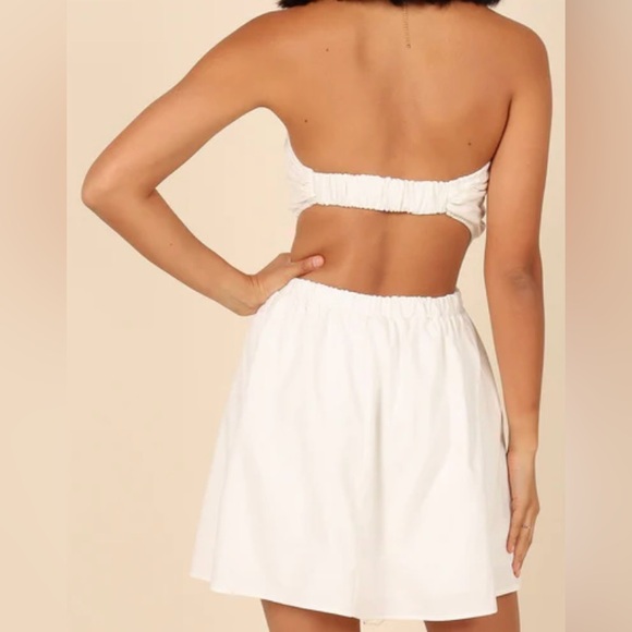 HOST PICK Petal & Pup NWT SZ M white halter style dress w/cut outs. Bust 30”-36” - Picture 9 of 11